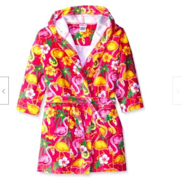Komar Kids Girls Flamingo Print Beach Cover Up - Picture 1 of 1